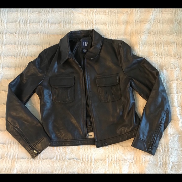 GAP Jackets & Blazers - GAP genuine leather jacket
